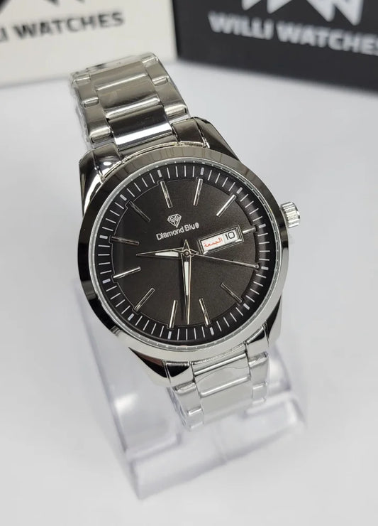 Prime Executive Touch Black Dial Silver Watch DI-024