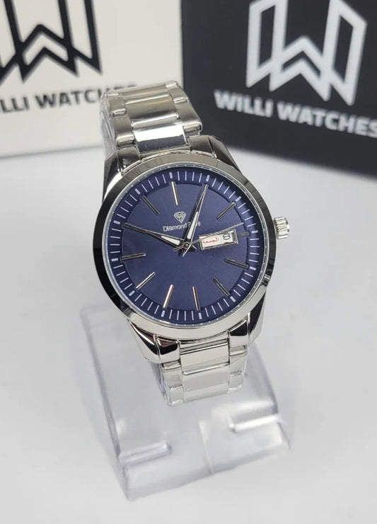 Prime Executive Touch Blue Dial Silver Watch DI-026