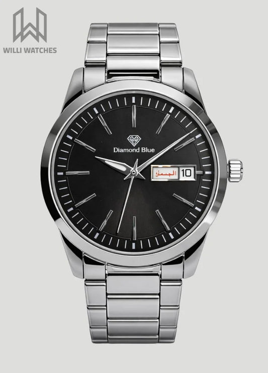 Prime Executive Touch Black Dial Silver Watch DI-024
