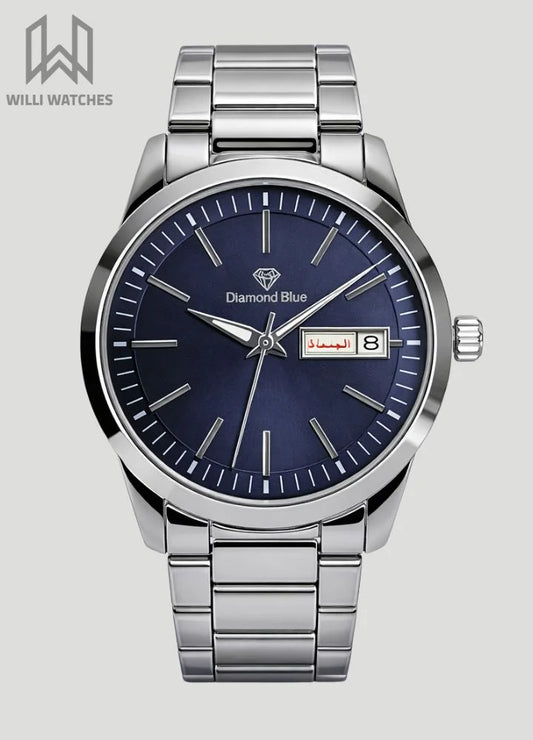 Prime Executive Touch Blue Dial Silver Watch DI-026