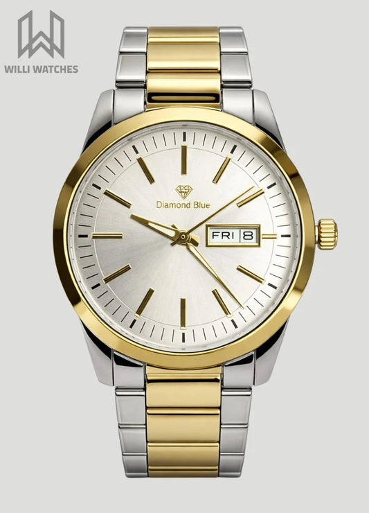 Prime Executive Touch Gray Dial Two-Tone Watch DI-025