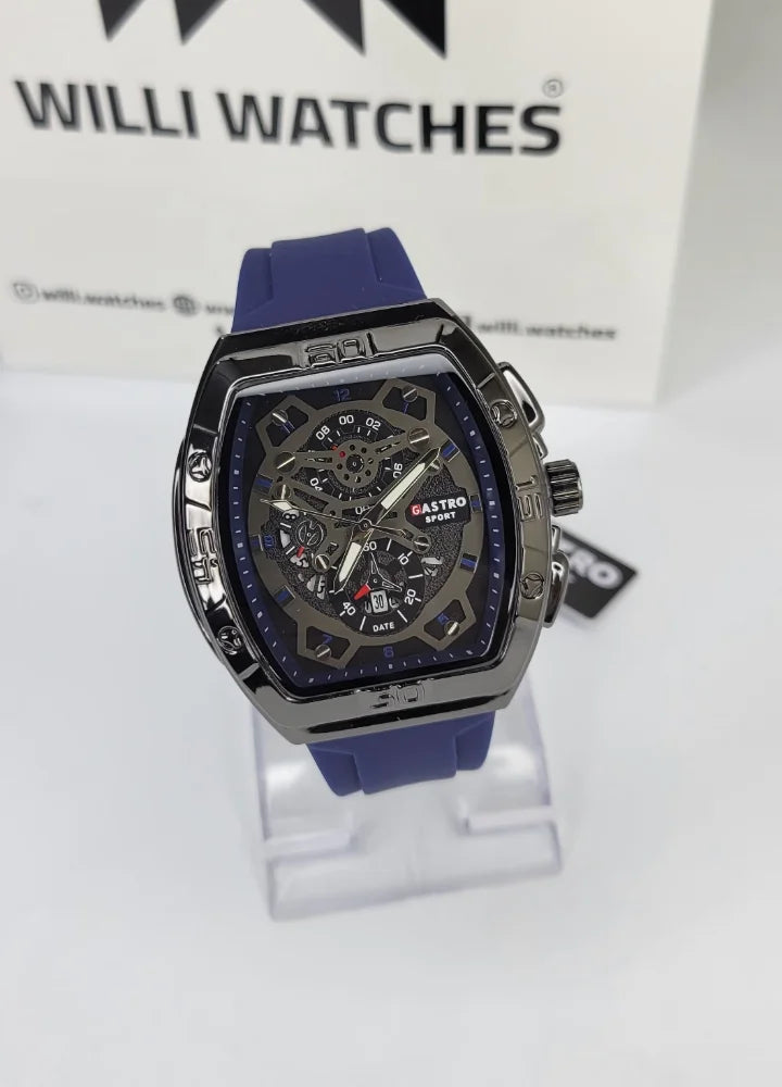 Executive Sports Dial Watch with Premium Blue Sport Strap SP-010