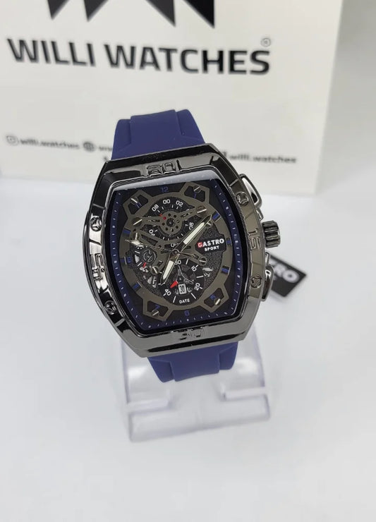 Executive Sports Dial Watch with Premium Blue Sport Strap SP-010