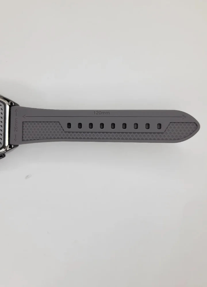 Executive Sports Chronograph Watch with Premium Grey Silicone Strap SP-014