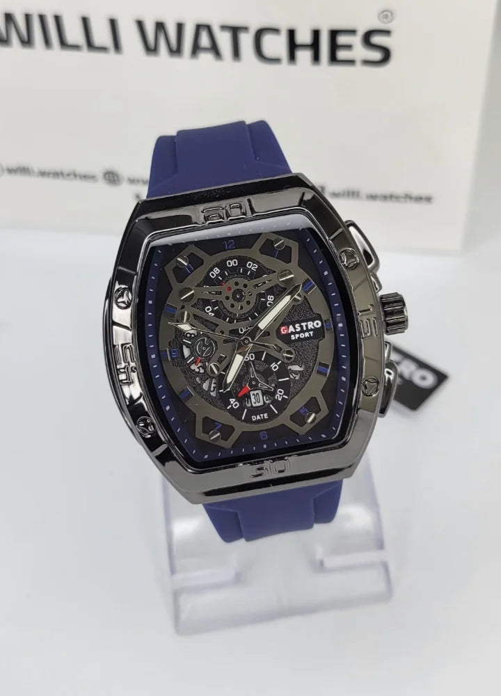 Executive Sports Dial Watch with Premium Blue Sport Strap SP-010