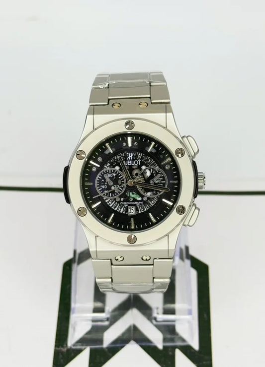 HB Spider Watch – Dark Blue Dial, Stainless Steel, Date HB-011