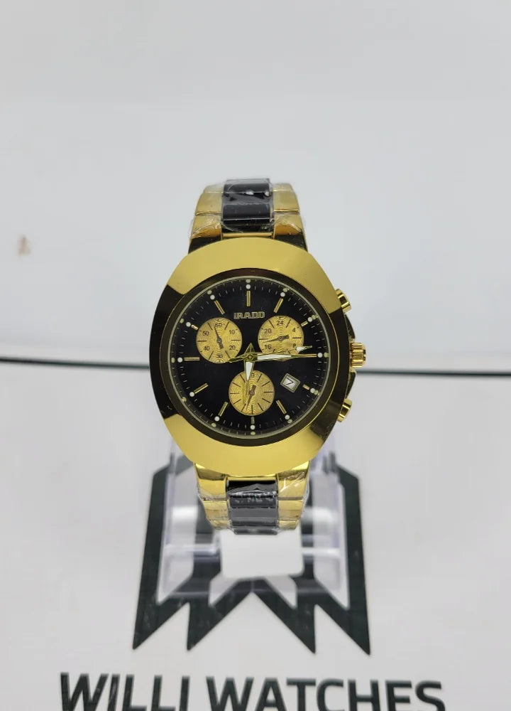 IRADO Two Tone with Black Dial Watch ID-006