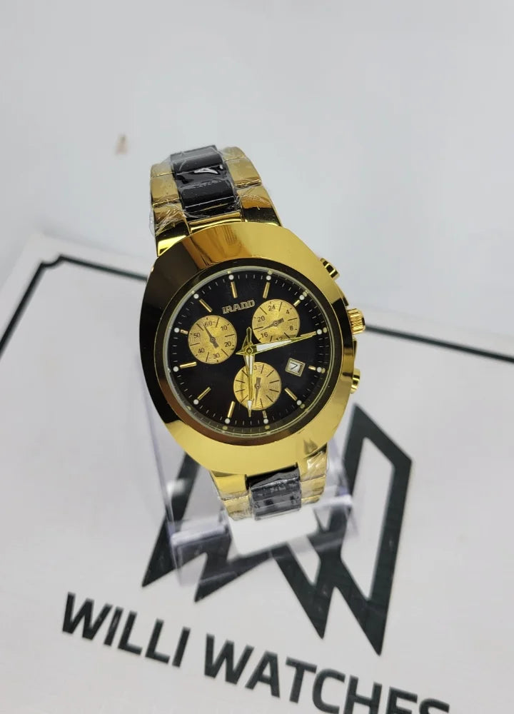 IRADO Two Tone with Black Dial Watch ID-006