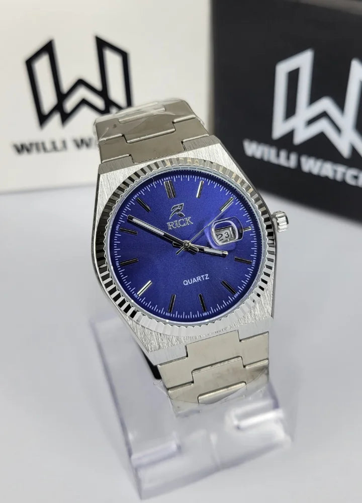 Rick Premium Blue Quartz Date Wristwatch RC-003