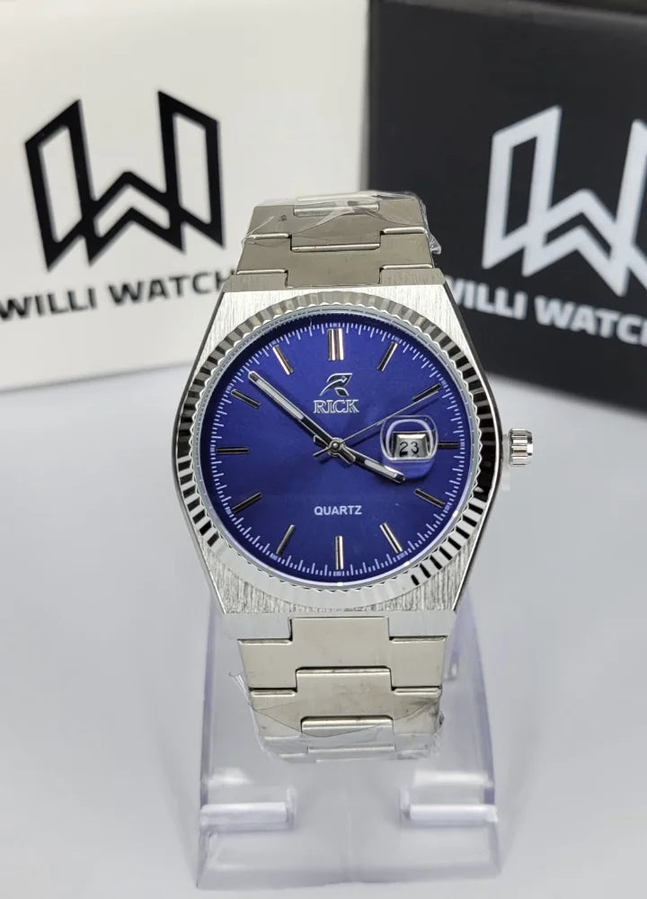 Rick Premium Blue Quartz Date Wristwatch RC-003