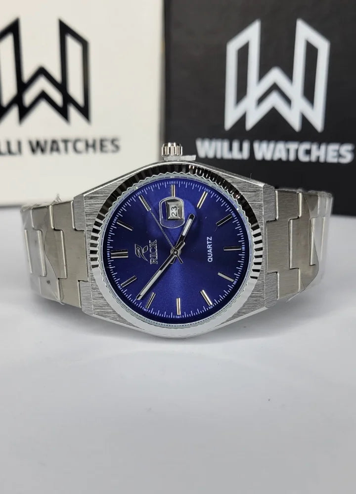 Rick Premium Blue Quartz Date Wristwatch RC-003