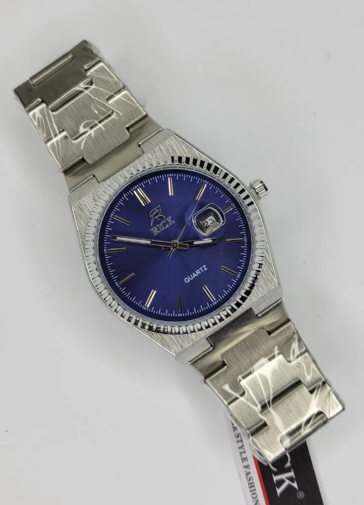 Rick Premium Blue Quartz Date Wristwatch RC-003