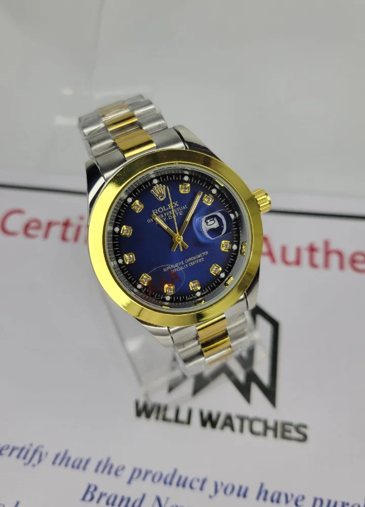 RLX Two-Tone Blue Dial with Date R-008