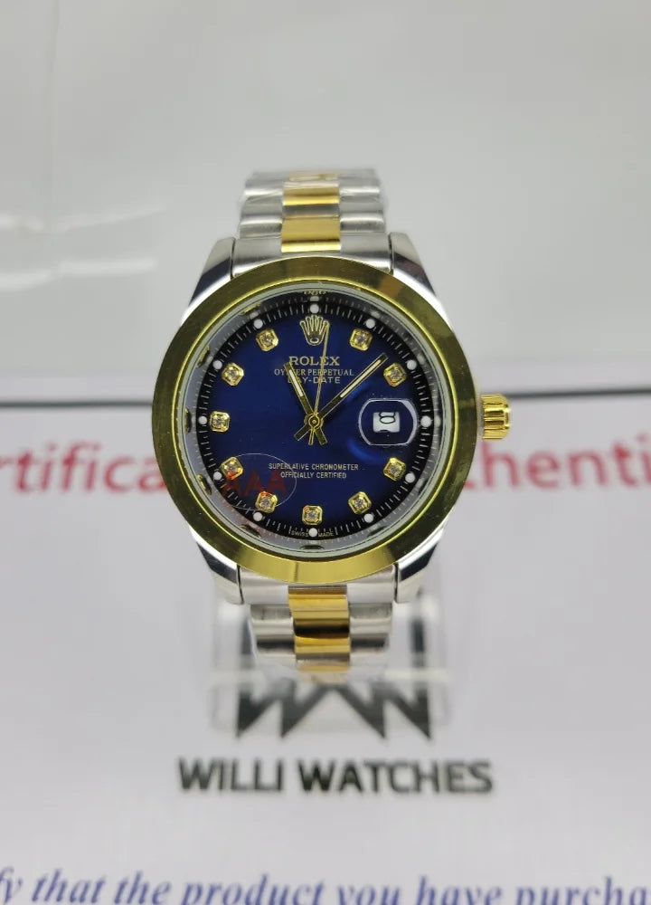 RLX Two-Tone Blue Dial with Date R-008