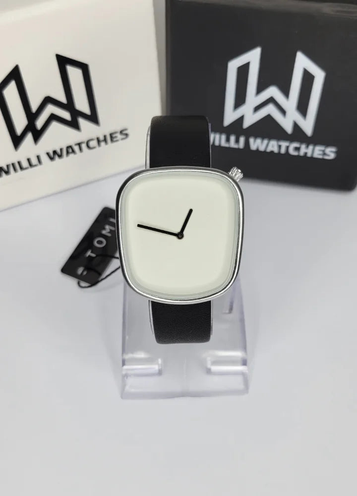 Classic Black Strap Watch – Simple & Stylish TM-020