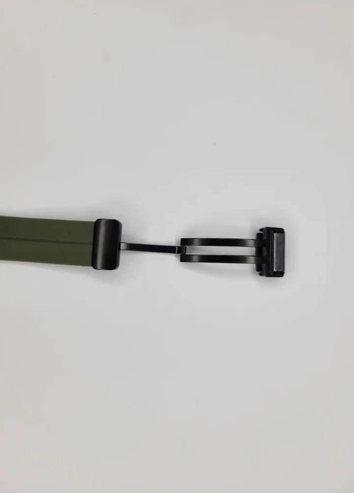 TOMI Unisex Magnet Watch – Green Strap, Date Display TM-025