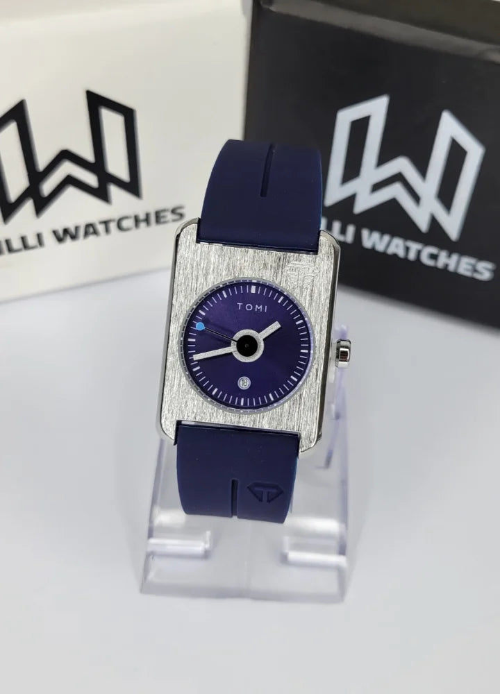 TOMI Blue Magnet Watch – Unisex, Date Display TM-027