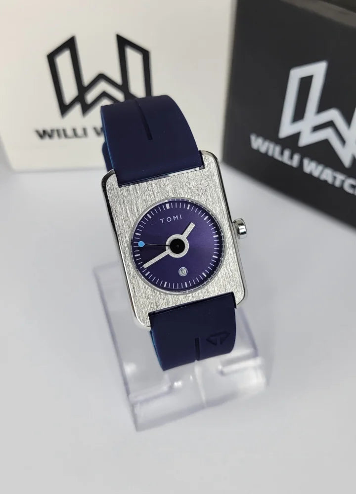 TOMI Blue Magnet Watch – Unisex, Date Display TM-027