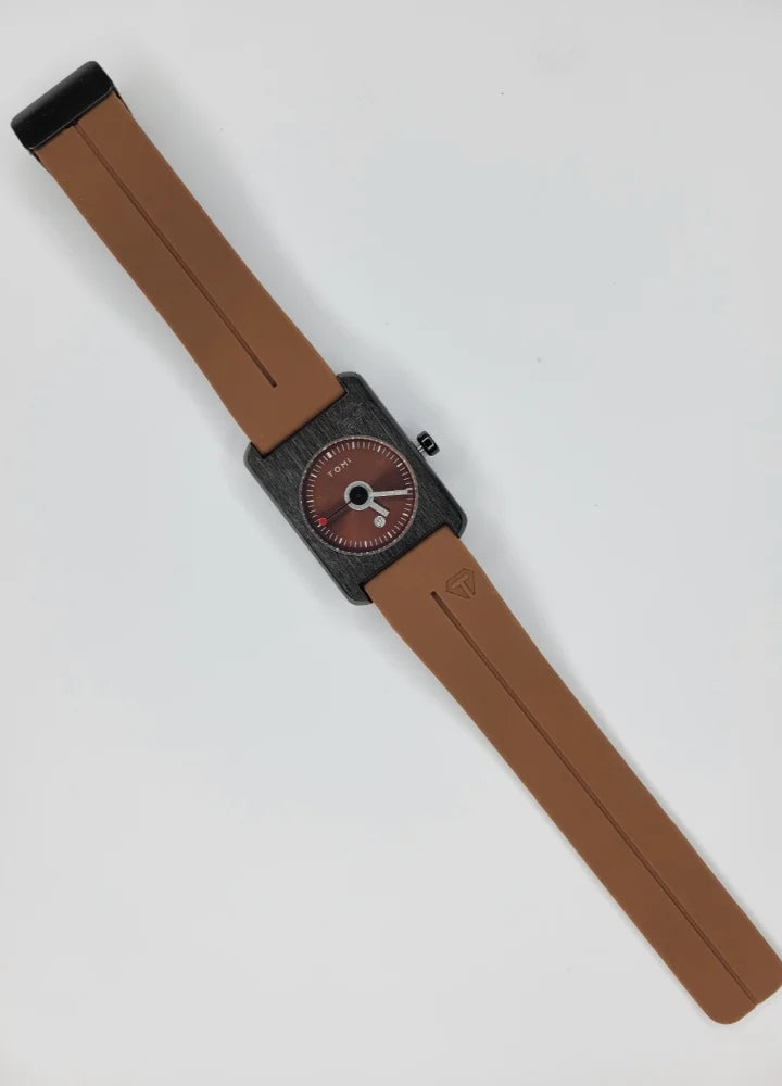 TOMI Brown Magnet Watch – Unisex, Date Display TM-029