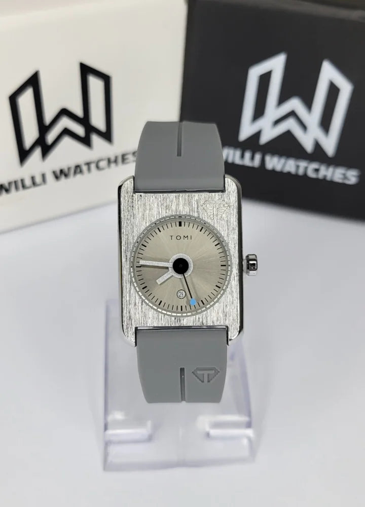 TOMI Grey Magnet Watch – Unisex, Date Display TM-030