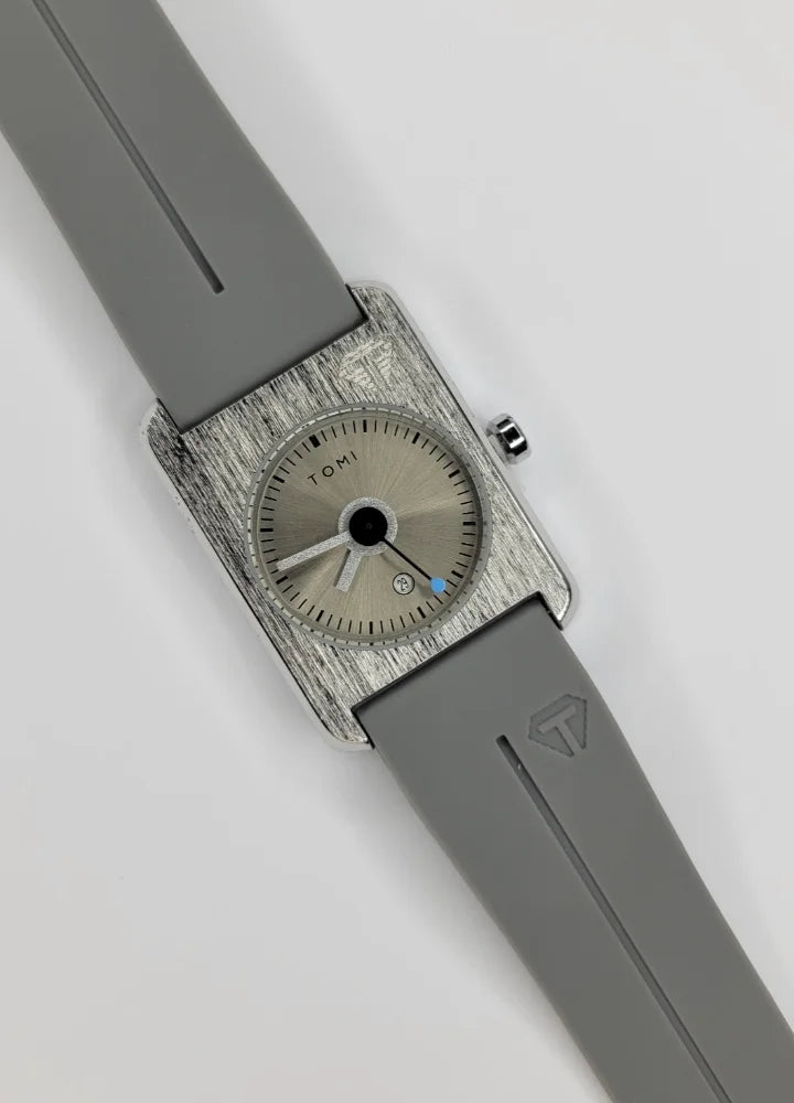 TOMI Grey Magnet Watch – Unisex, Date Display TM-030