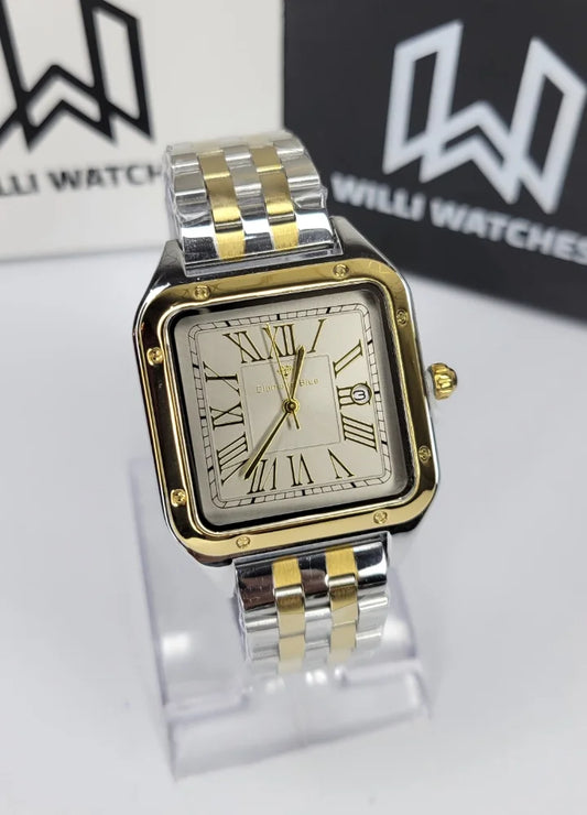 Diamond Blue Business Class Gray Dial Square Watch DI-021