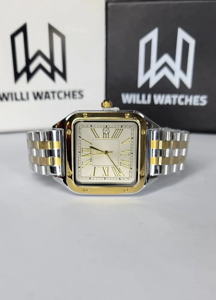 Diamond Blue Business Class Gray Dial Square Watch DI-021