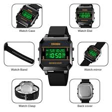 Skmei LED Display Waterproof Multi-Feature Sports Watch S-015